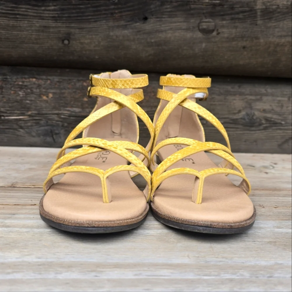 Boutique by Corkys NEW Sweet Tea Coastal Boho Revival Wedge Sandals 6M